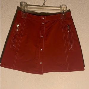 Button up high waisted skirt